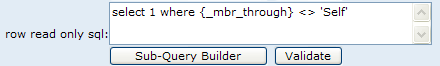 Child Form Visibility SQL 