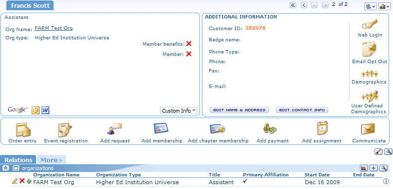 WEBIndividualInsert With Related Org