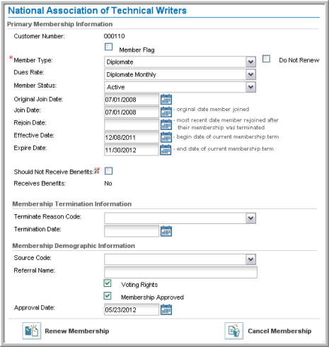 How can I remove a membership for an associated member when